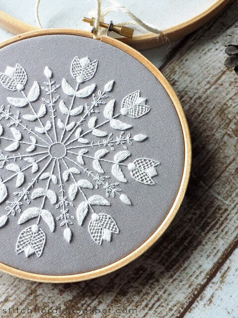 sneeuwvlok kerst stitchfloral - 25 moderne borduurpatronen voor kerst 2022 (+ gratis patronen!)