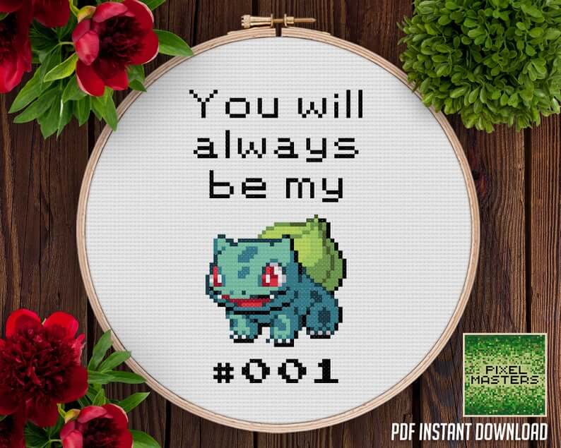 pokemon etsy - 18 Romantische borduurpatronen voor valentijnsdag 2021