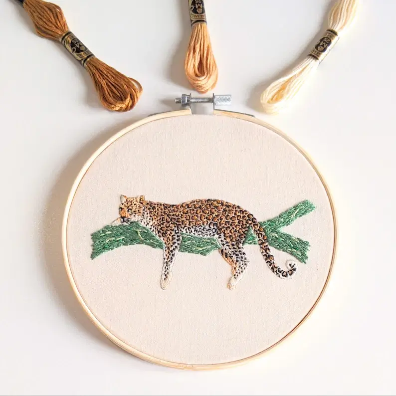 leopard etsy - De 25 mooiste borduurpatronen met dieren
