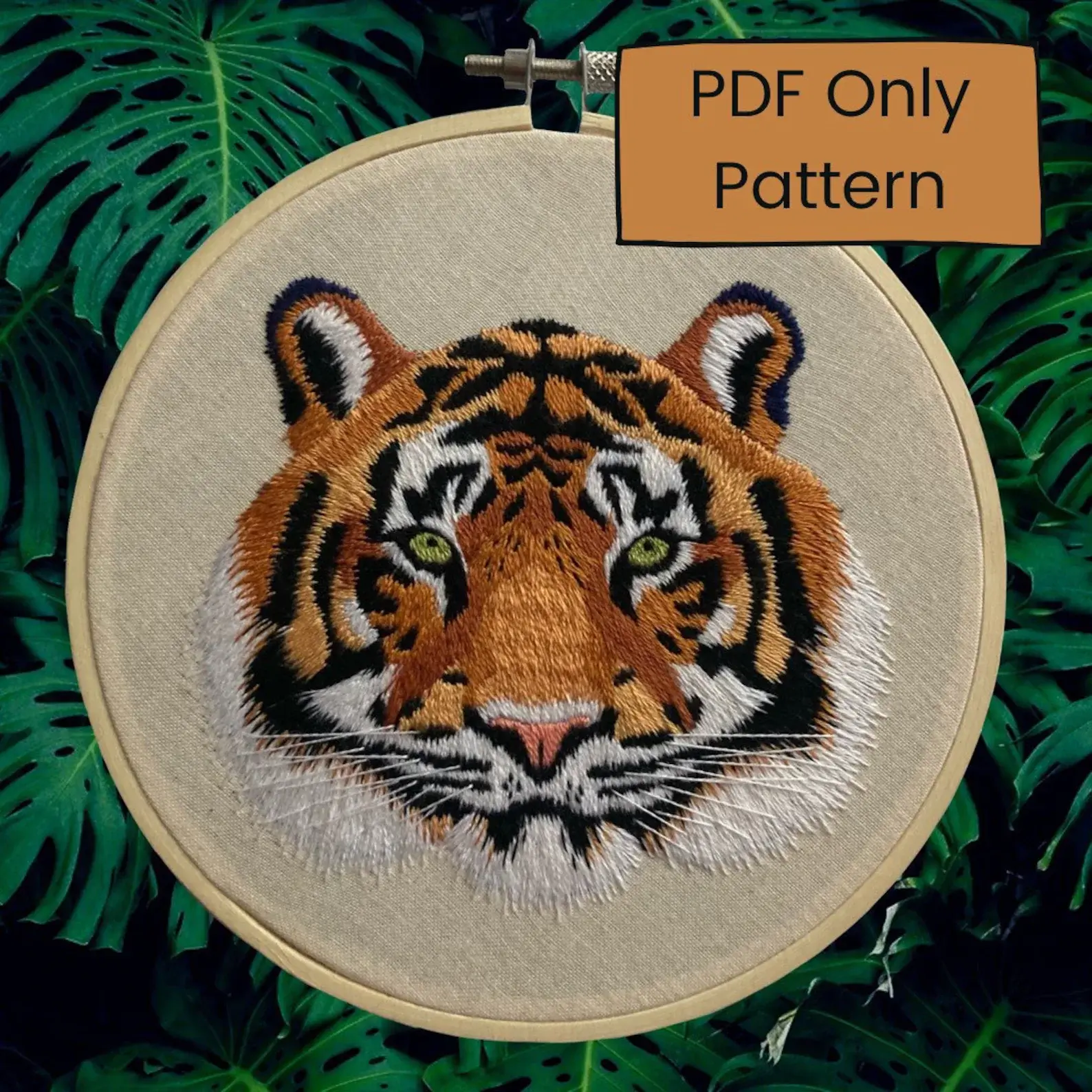tiger etsy - De 25 mooiste borduurpatronen met dieren